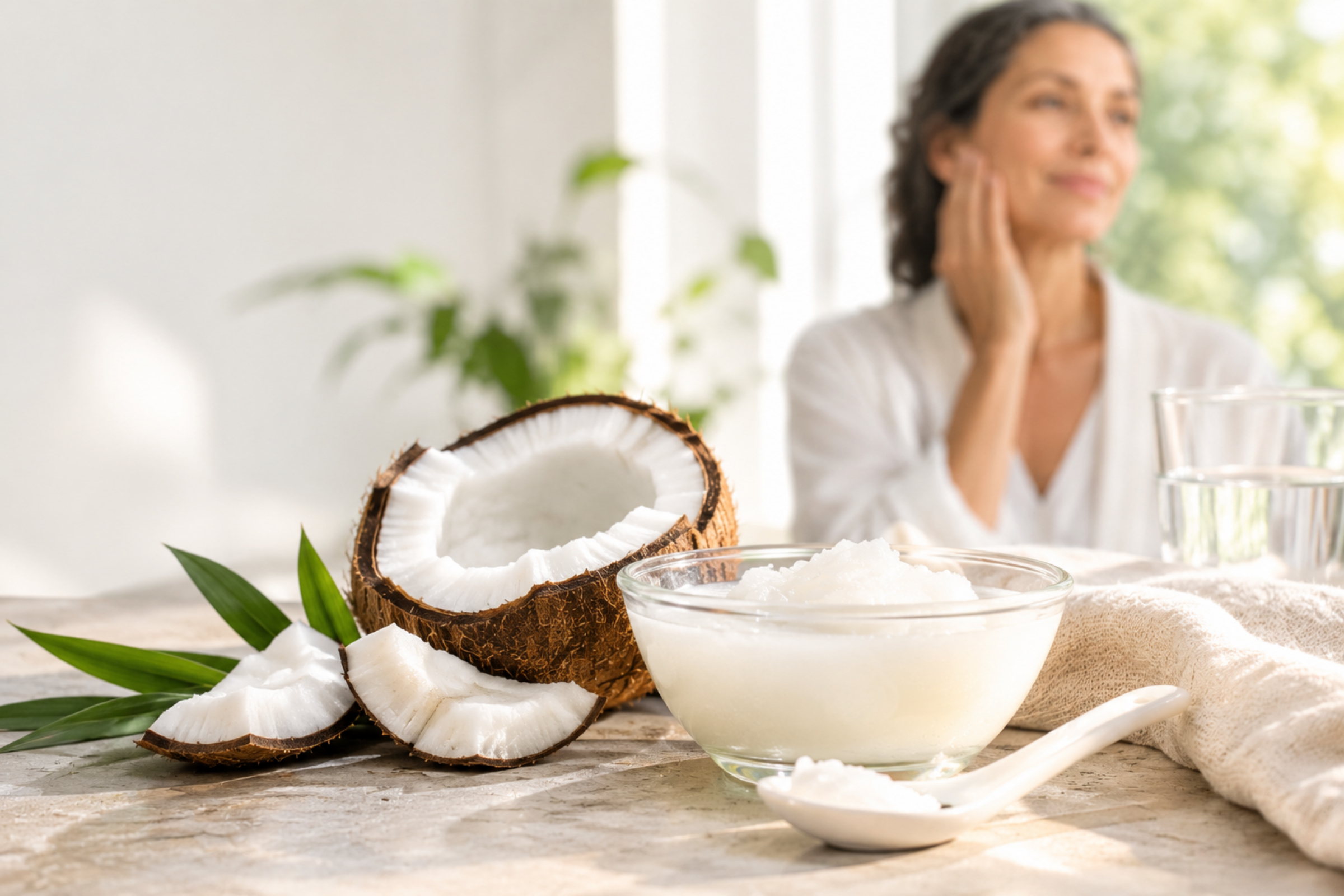 How to Use Coconut Oil for Softer, Healthier-Looking Skin in 2 Weeks