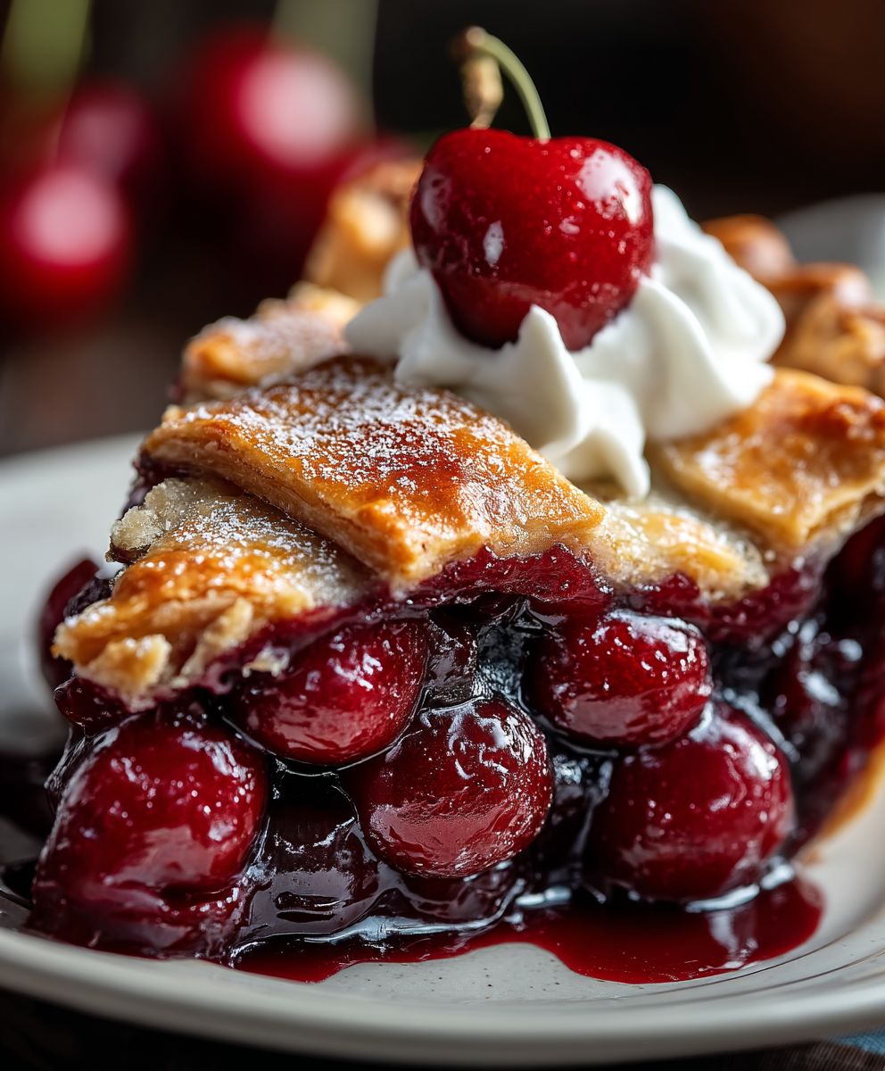 Easy Cherry Pie Recipe | Simple Homemade Classic Dessert image 2