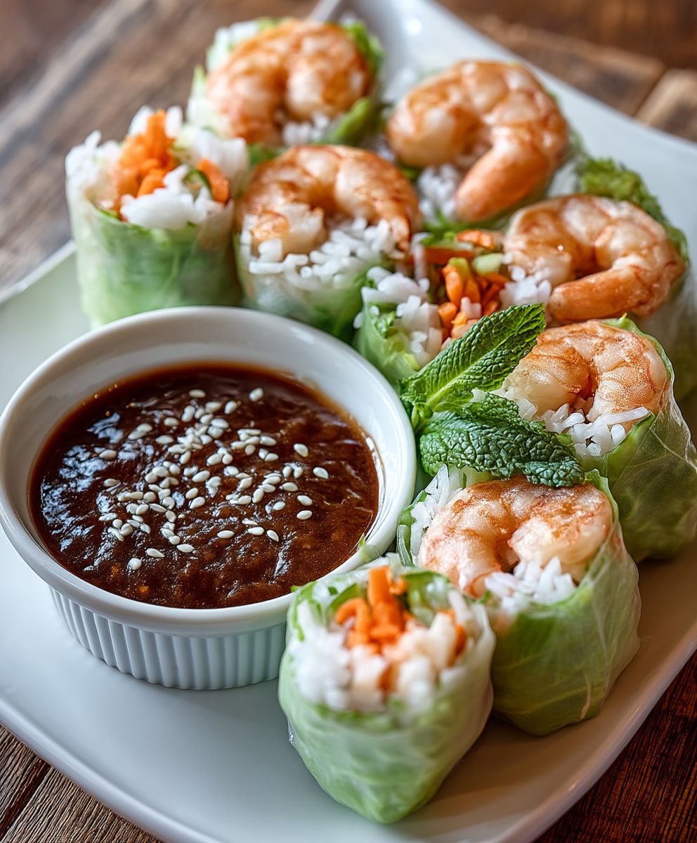 Easy Shrimp Spring Rolls | Fresh & Healthy No-Cook Recipe