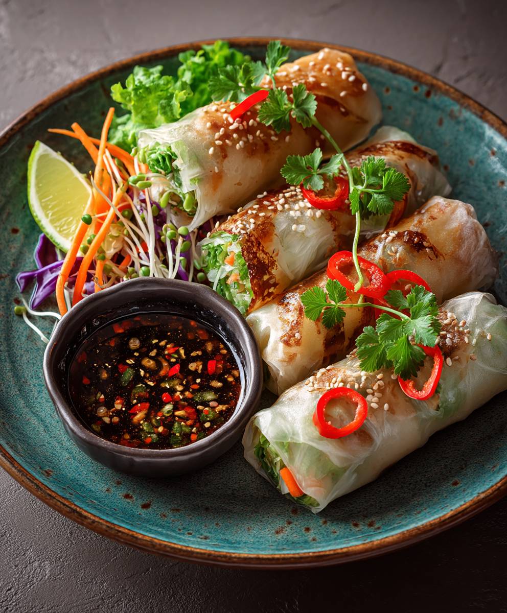 Fresh Vegetable Spring Rolls | Healthy & Easy No-Fry Recipe image 2