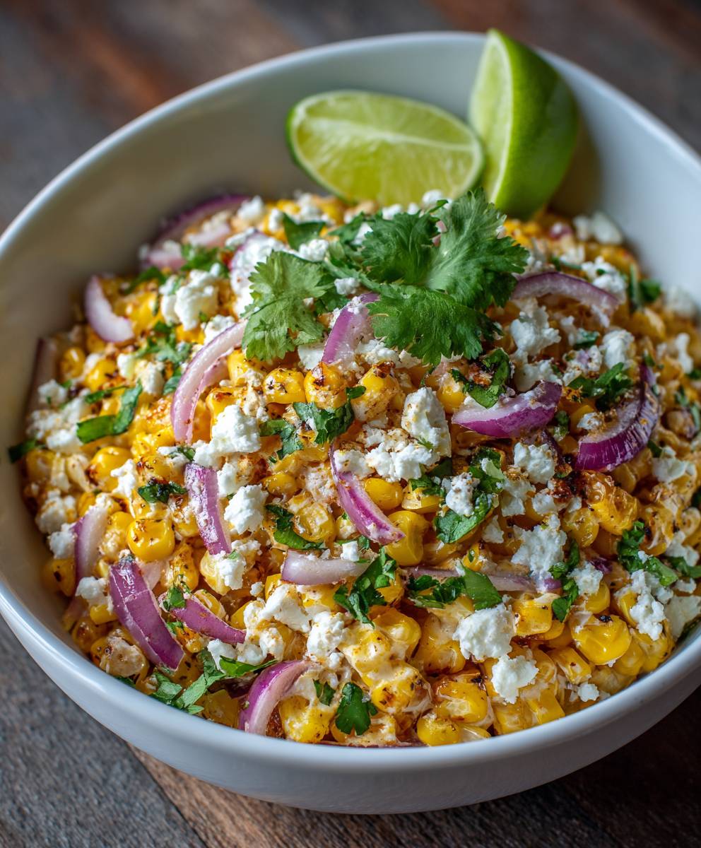 Mexican Street Corn Salad | Easy Creamy Elote Style Side Dish