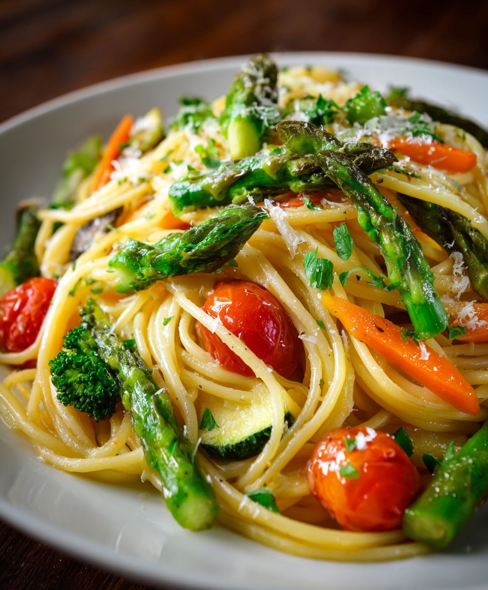 Pasta Primavera Recipe | Easy Healthy Vegetable Pasta Dinner image 2