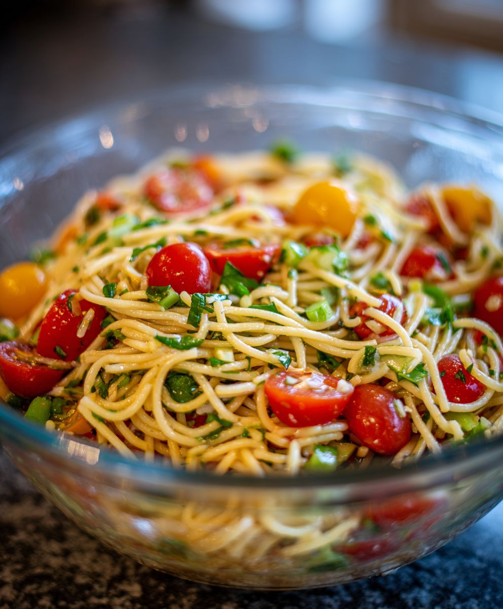 Spaghetti Salad Recipe | Easy Fresh Pasta Salad for Any Occasion