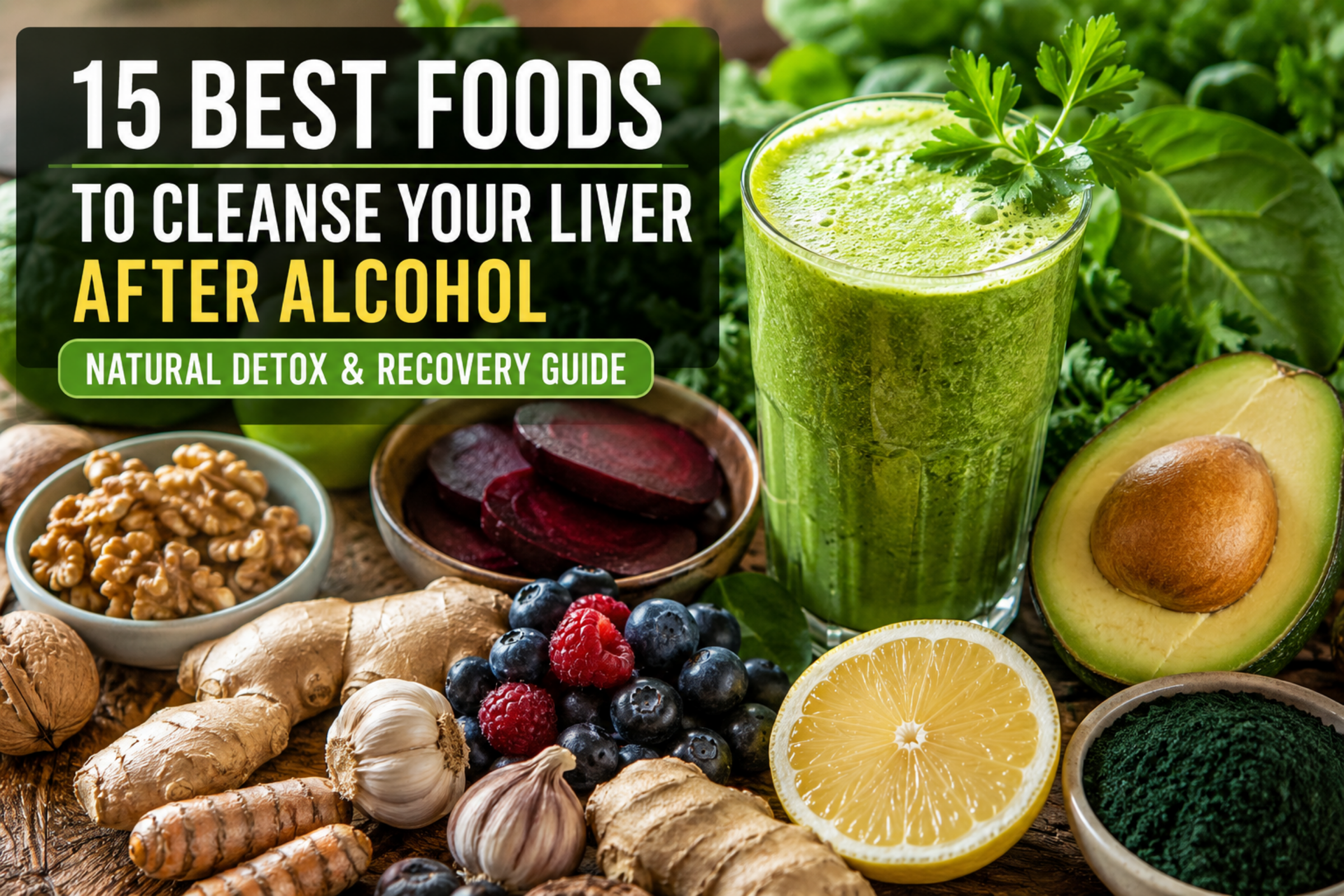 15 Best Foods to Cleanse Your Liver After Alcohol | Natural Detox and Recovery Guide
