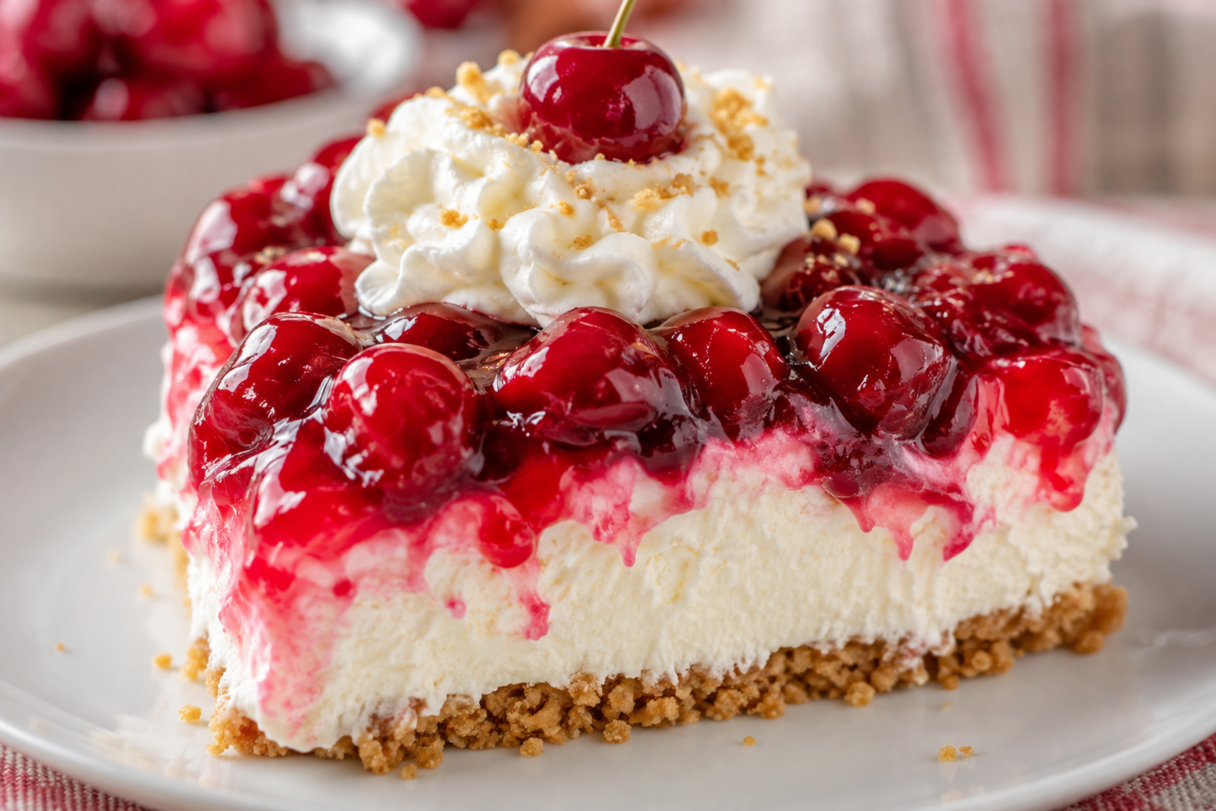Fresh Cherry Delight Dessert | Easy No-Bake Sweet Treat