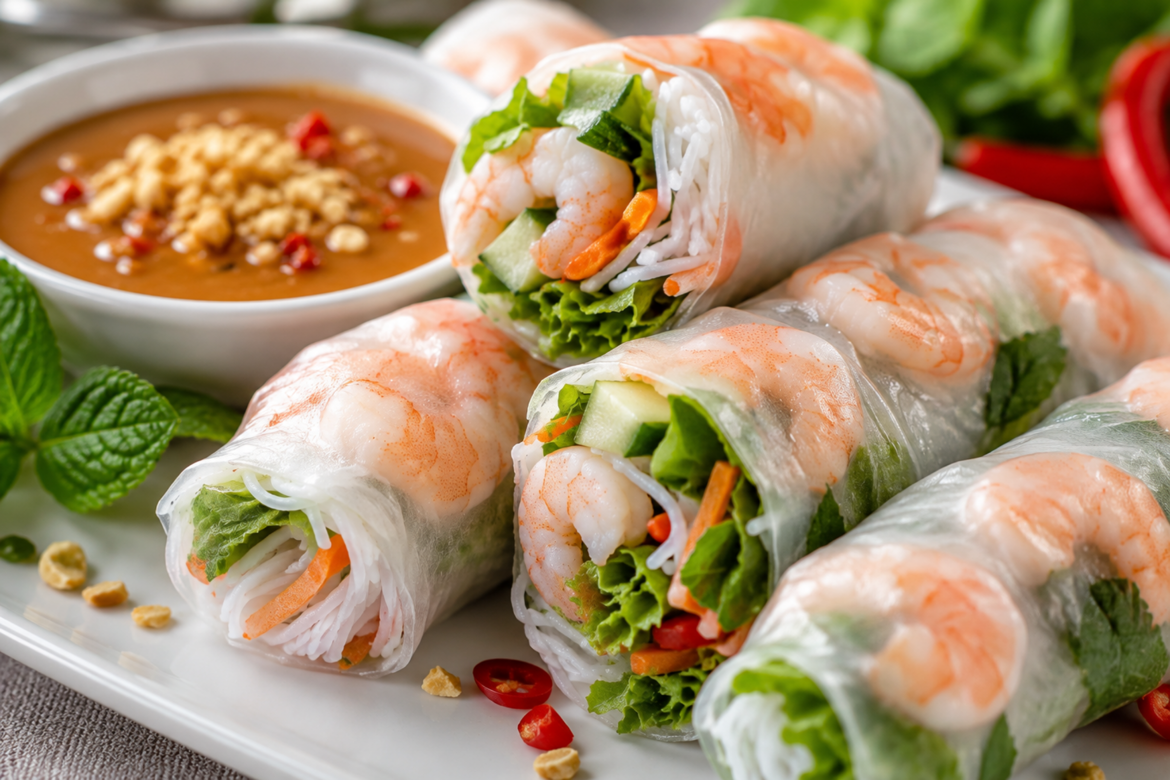 Easy Shrimp Spring Rolls | Fresh & Healthy No-Cook Recipe