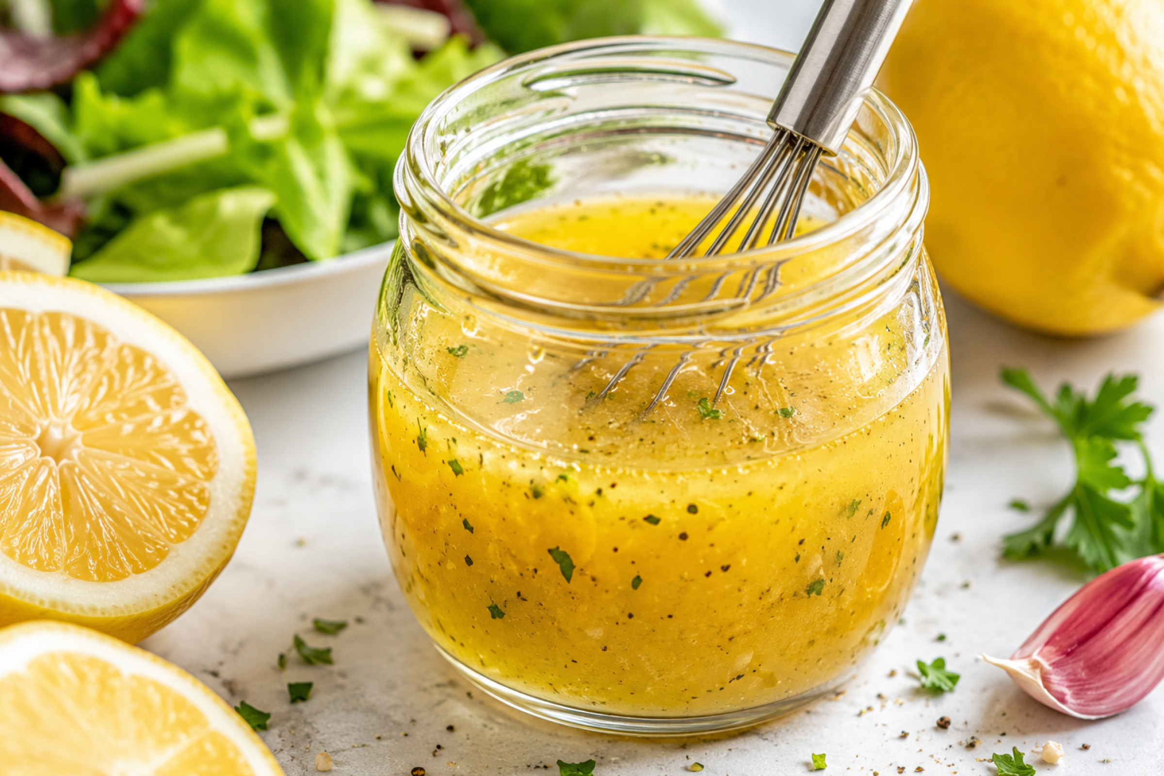 Lemon Vinaigrette Recipe | Easy Fresh Homemade Salad Dressing