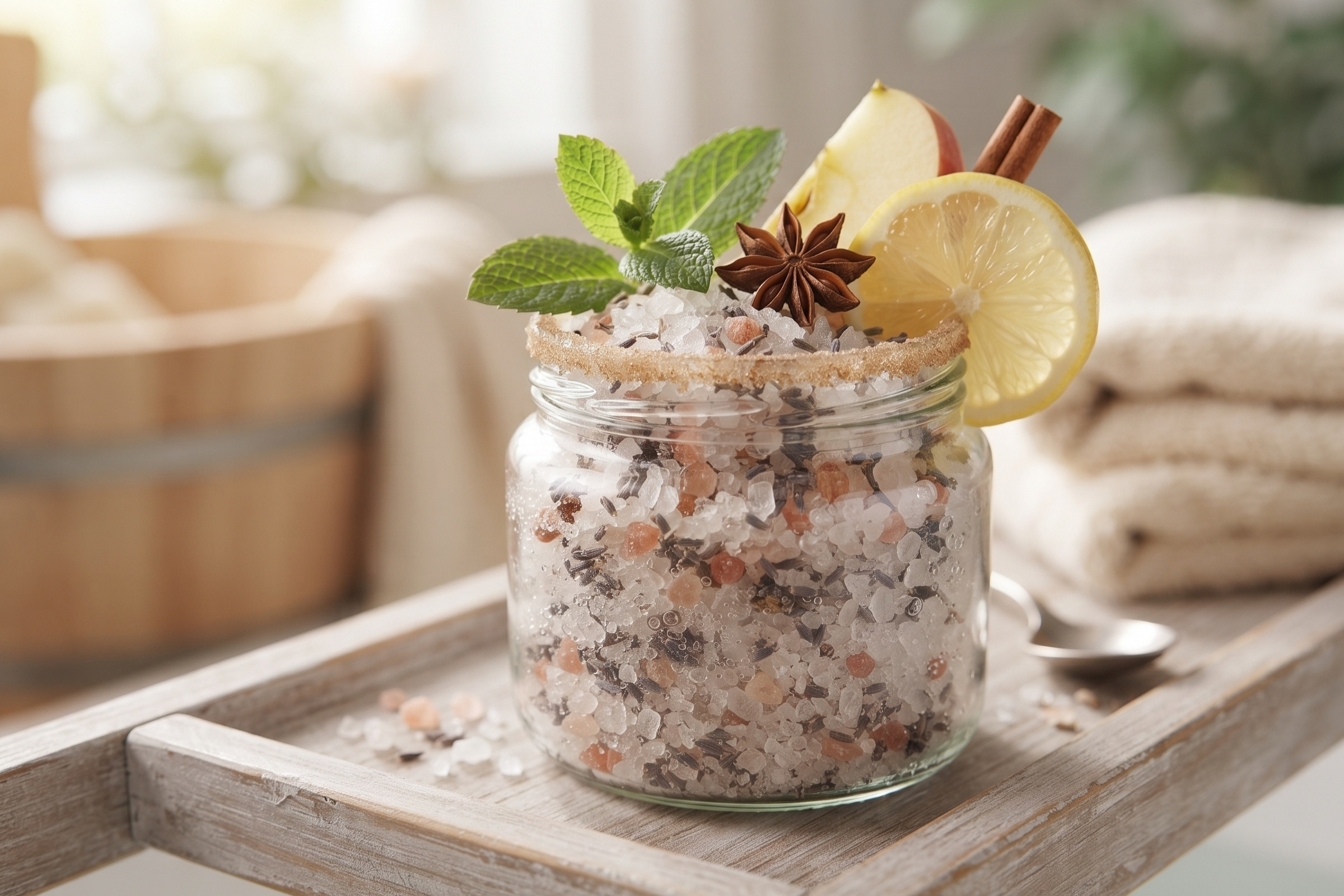 DIY Detox Bath Soak with Epsom Salt | Natural Relaxing Home Spa Recipe