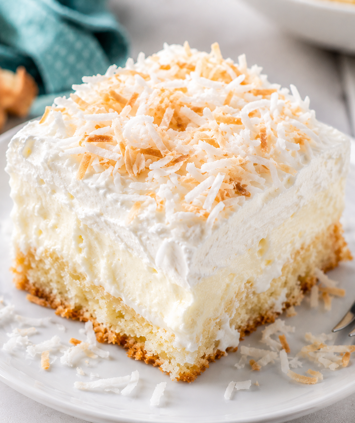 Coconut Cloud Cake Recipe | Light Fluffy Tropical Dessert Recipe