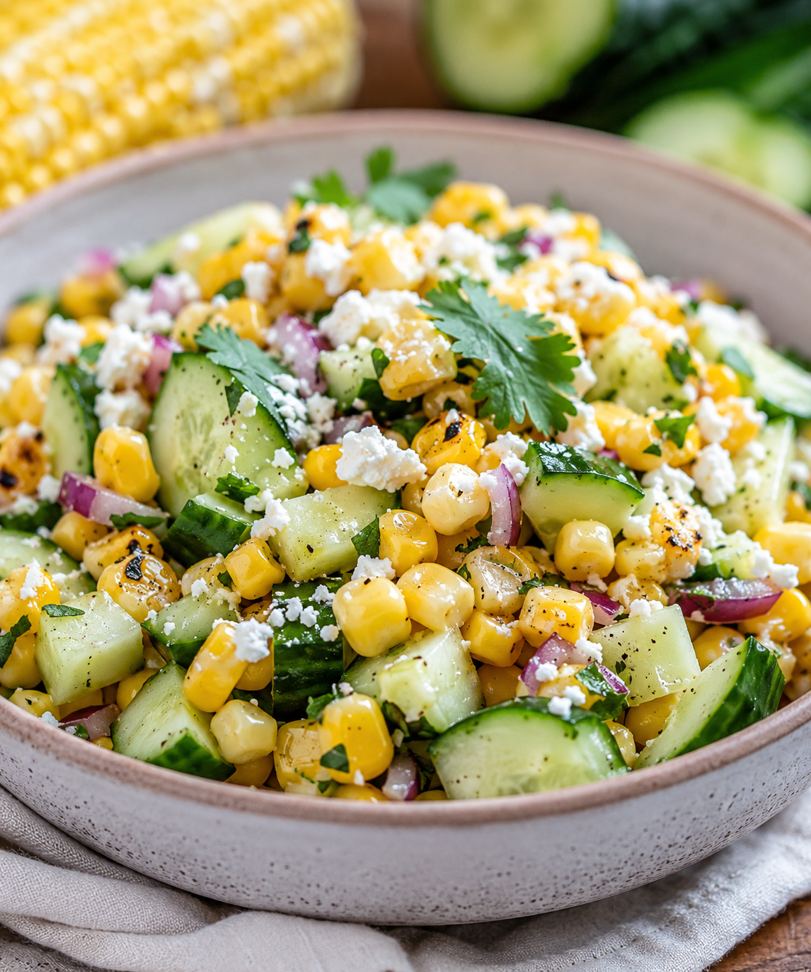 Corn and Cucumber Picnic Salad: The Fresh Summer Side Everyone Will Ask You to Bring Again
