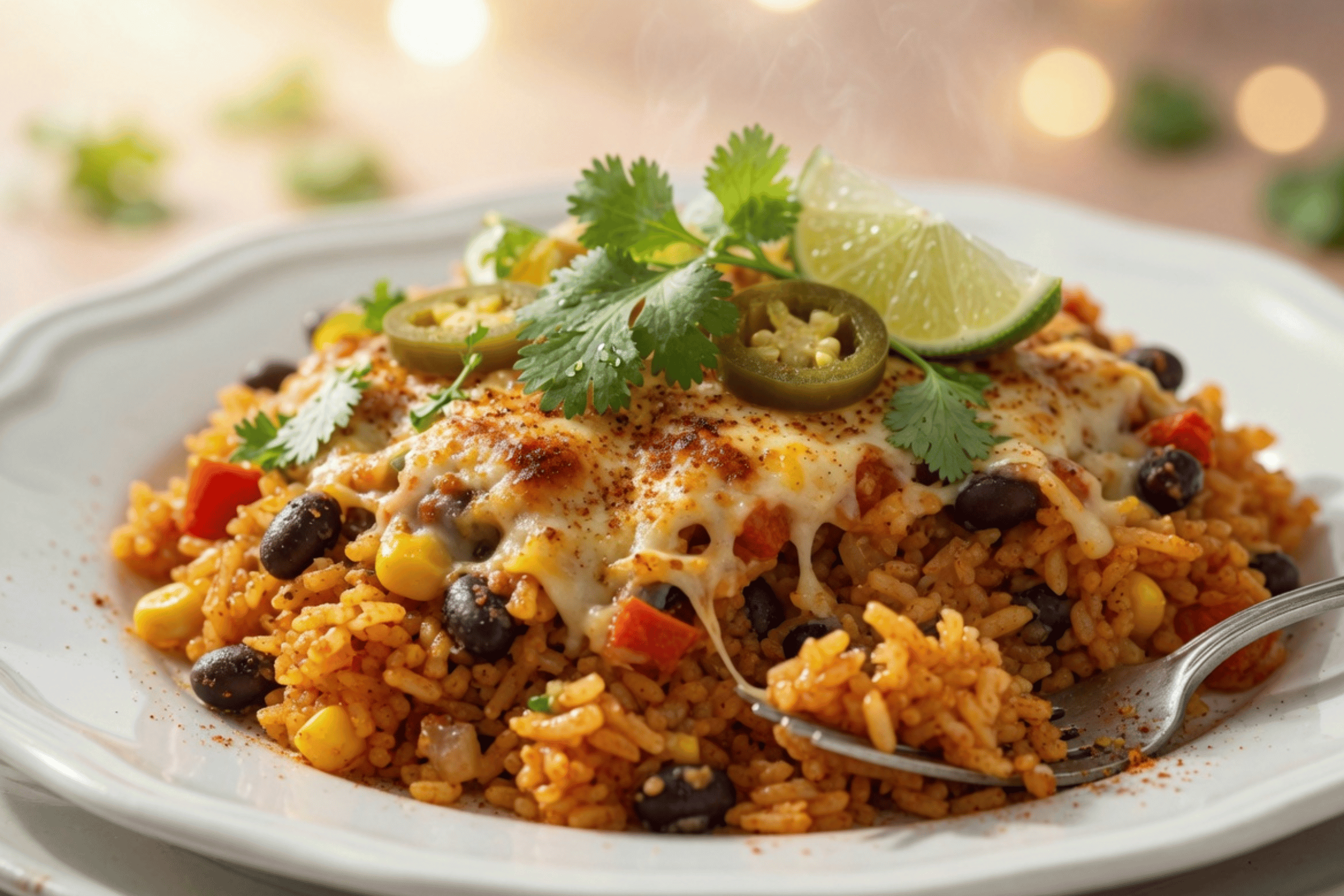 Easy Mexican Rice Casserole: The Ultimate Cheesy Family Dinner