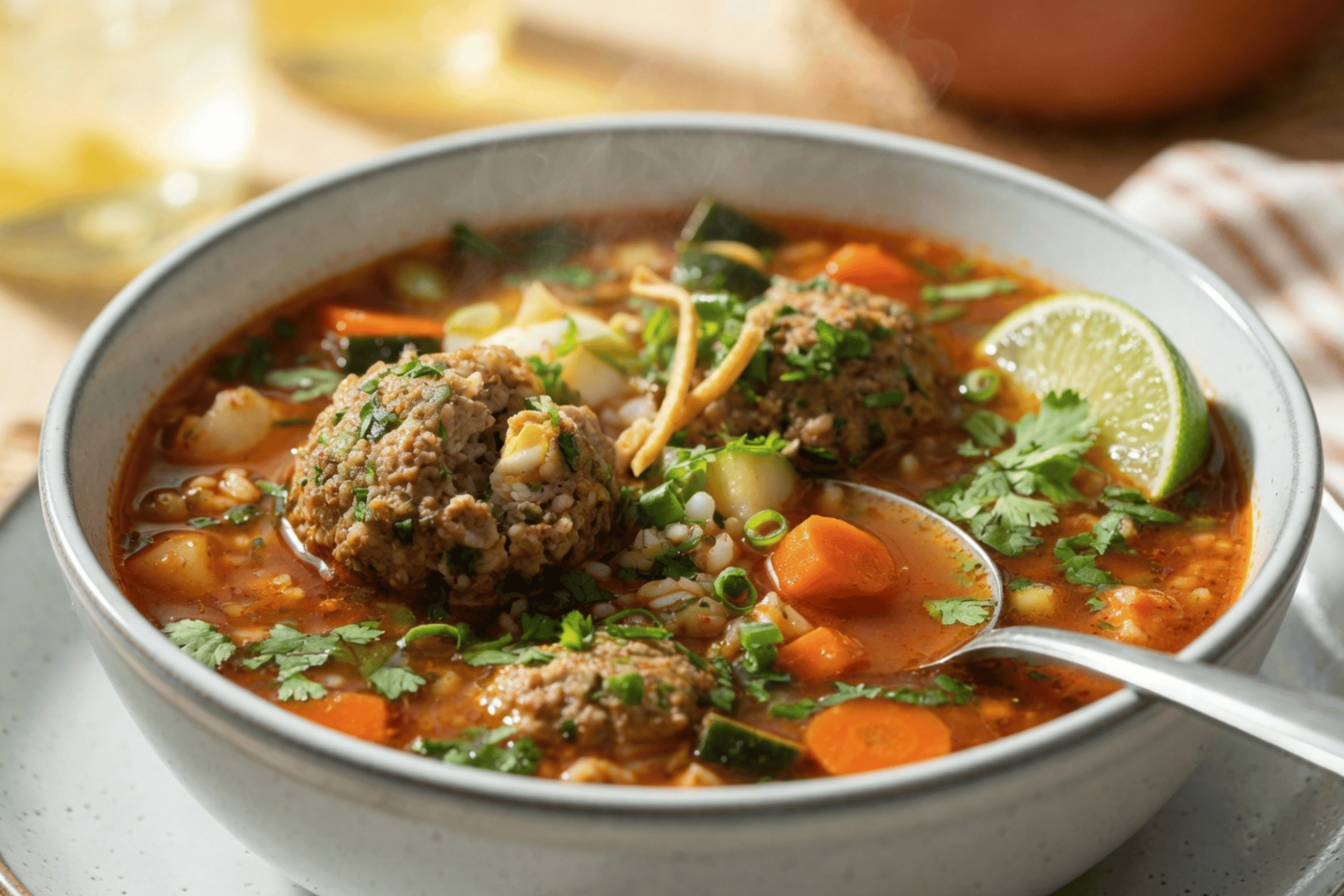 Albondigas Soup | Authentic Mexican Meatball Soup Recipe