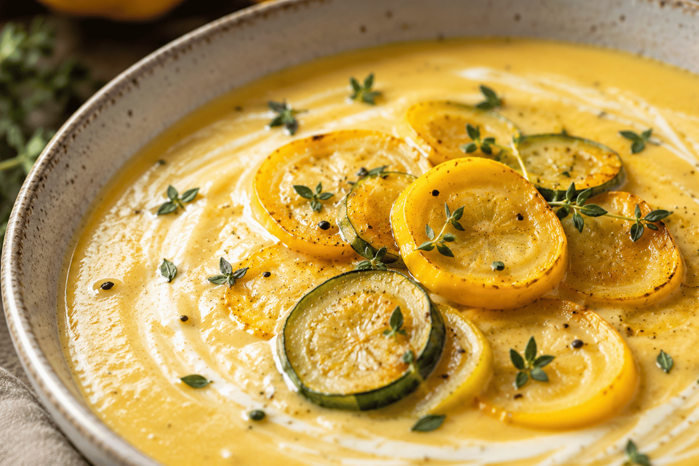 Creamy Summer Squash Soup | Easy Healthy Comfort Food Recipe