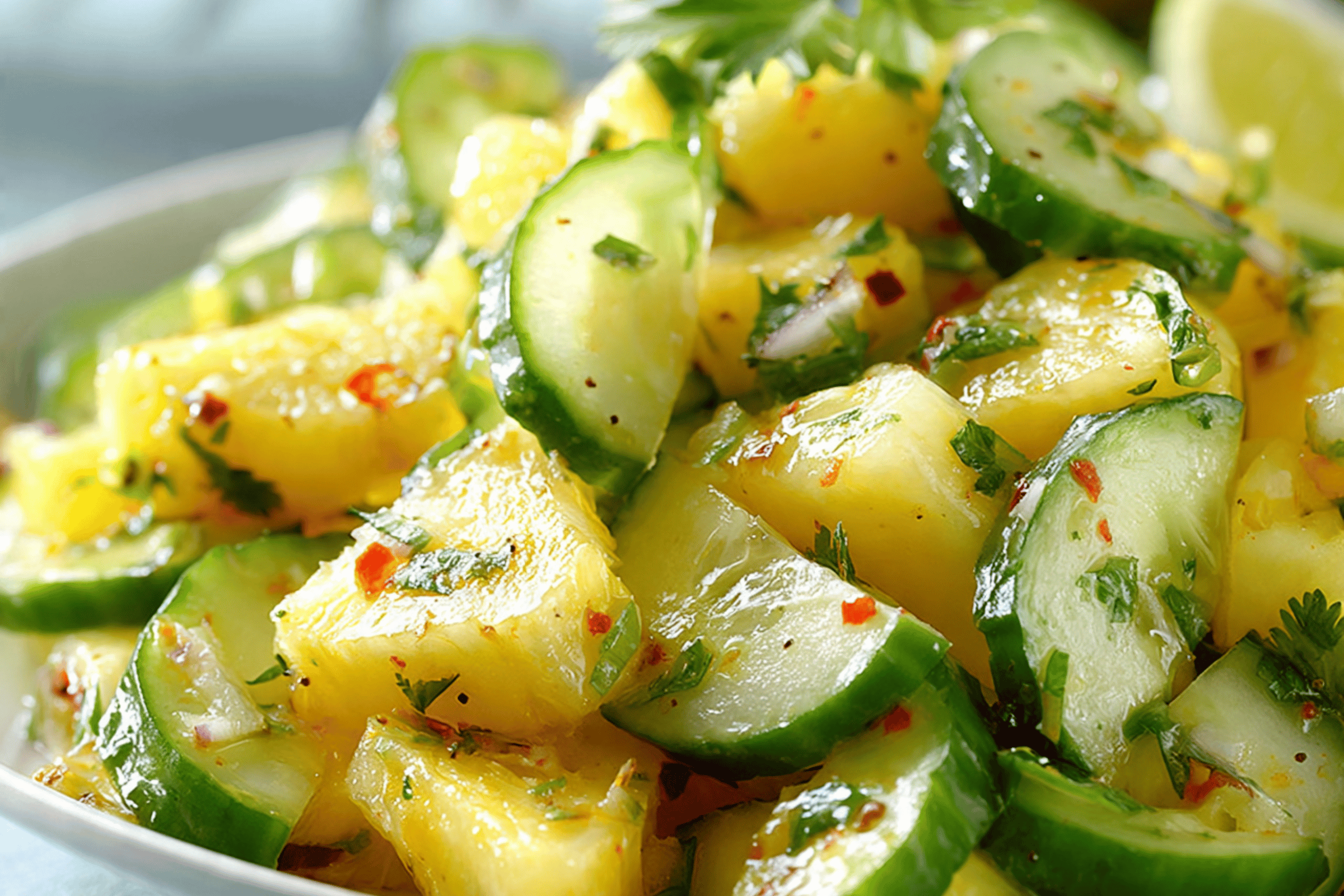 Fresh Pineapple Cucumber Salad: A Sweet, Crunchy, Healthy Summer Salad Recipe