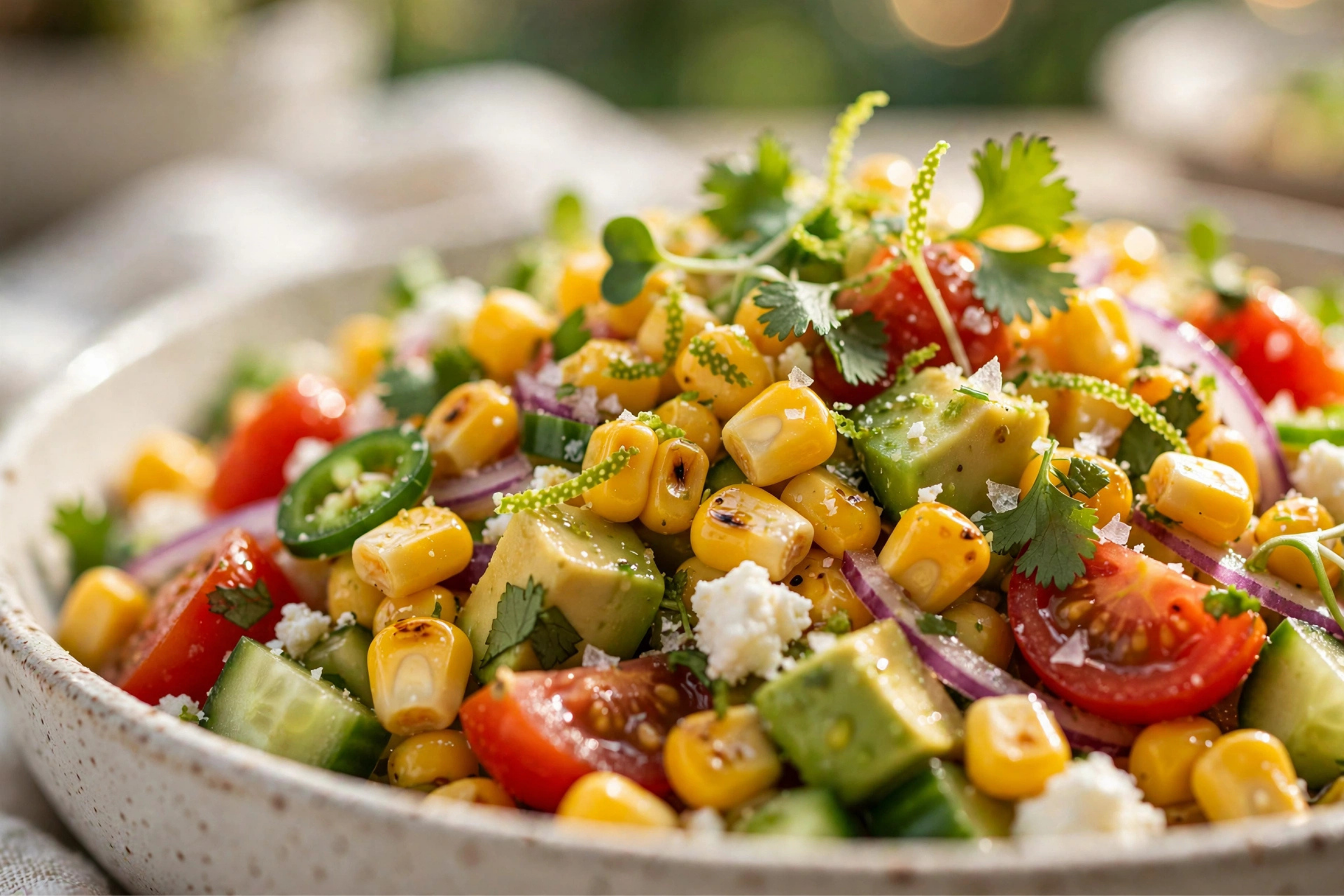 Easy Summer Corn Salad Recipe | Fresh Healthy Side Dish for Warm Days