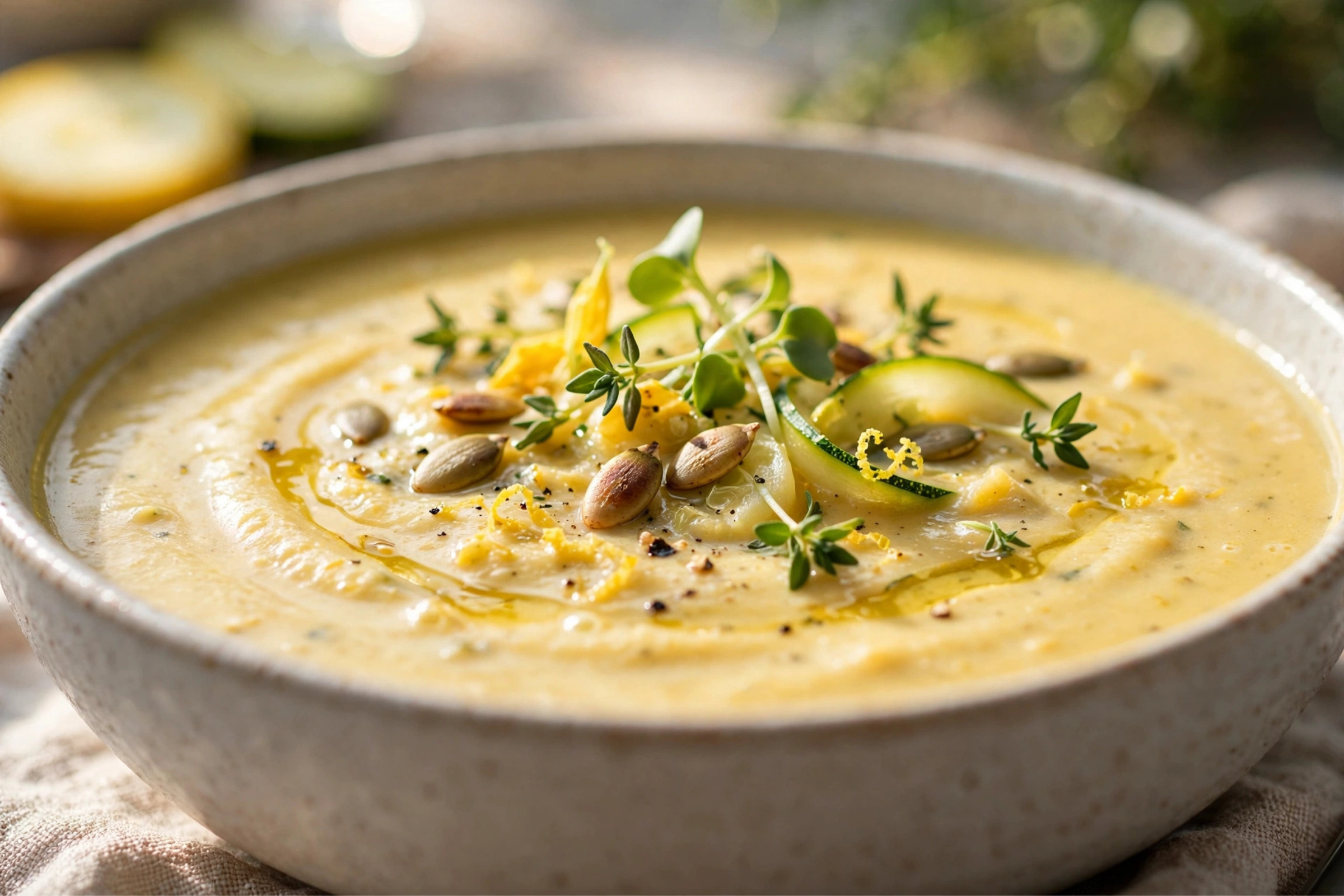 Creamy Summer Squash Soup | Easy Healthy Comfort Food Recipe