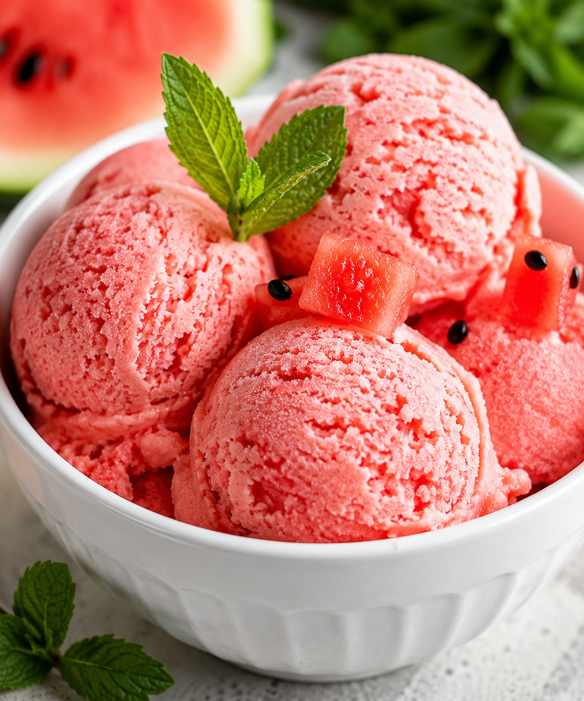 EASY WATERMELON ICE CREAM RECIPE | Refreshing Homemade Summer Dessert