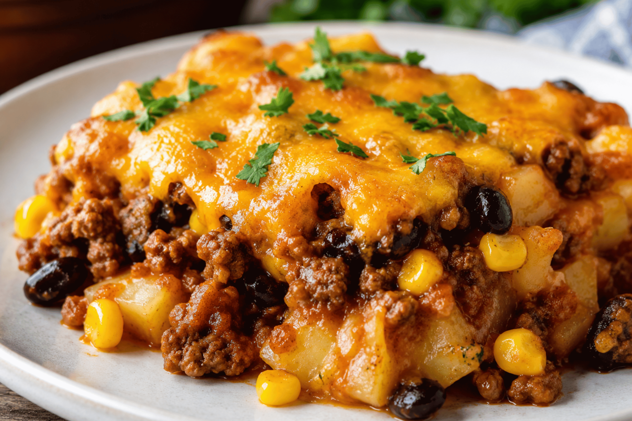 Cowboy Casserole: Easy Cheesy Ground Beef Family Dinner Recipe